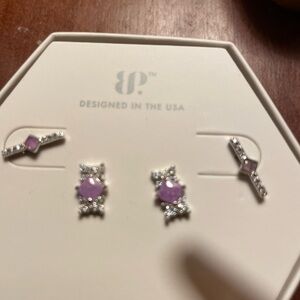 Bomb party Ice crystal earrings